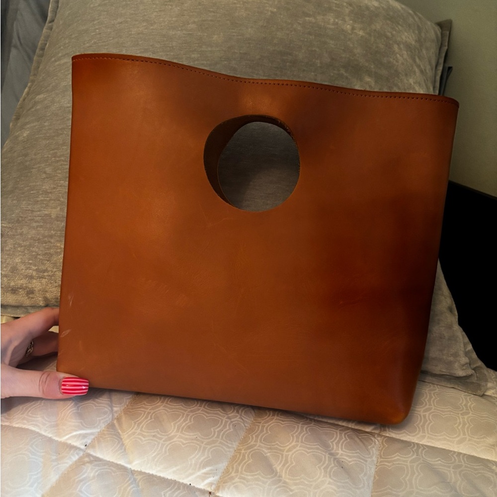 Neva Opet Brown Leather Tote Bag
